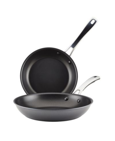 Rachael Ray Cook + Create Hard Anodized Nonstick Frying Pan Set, 2 Piece