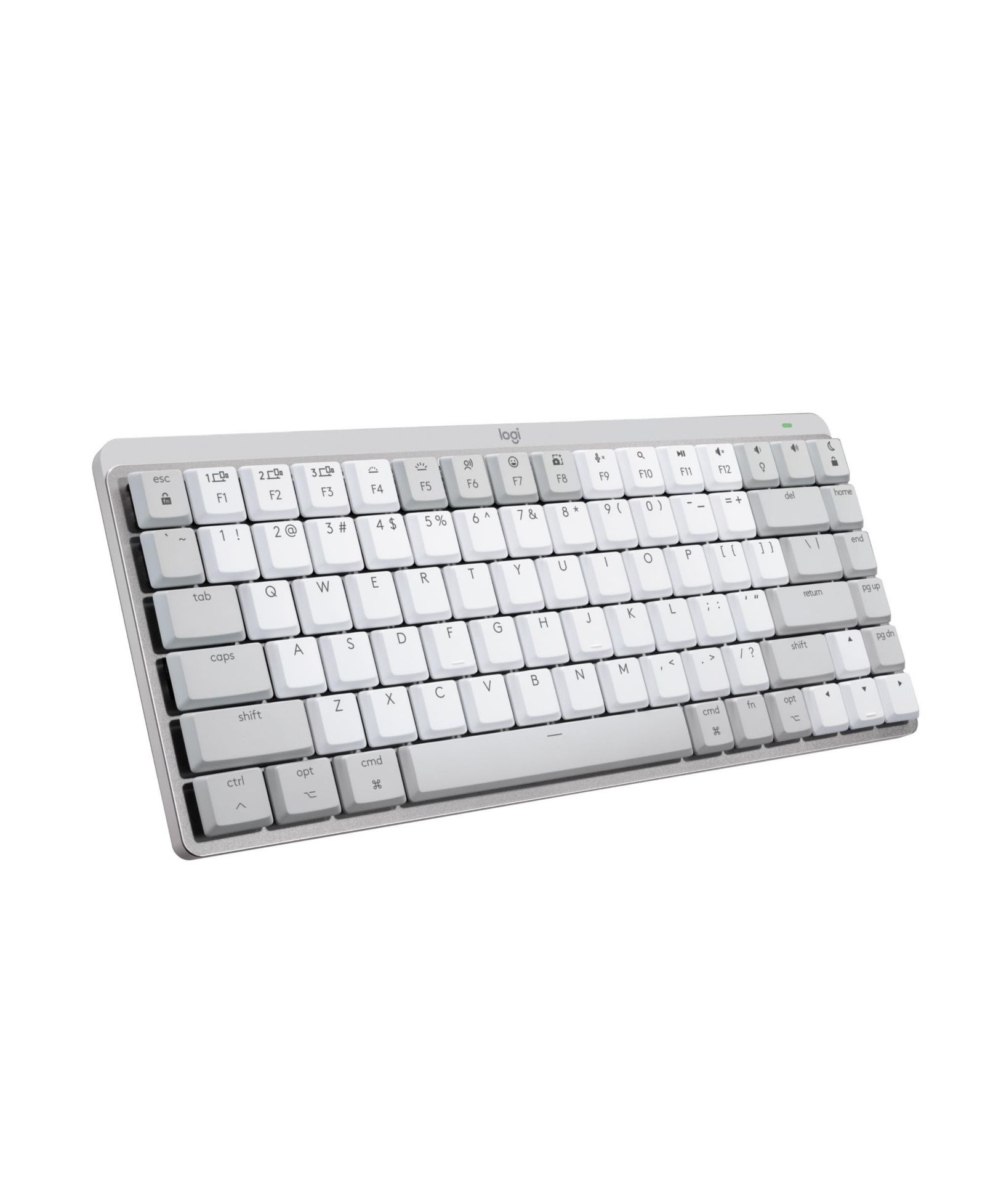 Беспроводная клавиатура Logitech MX Mechanical Mini для Mac: низкопрофильные бесшумные клавиши, подсветка, Bluetooth, USB-C, Apple/iPad