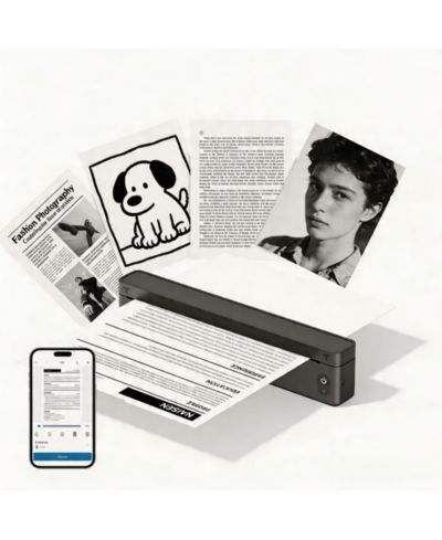 Портативный термопринтер SWIFINT совместим с iOS Android Laptop