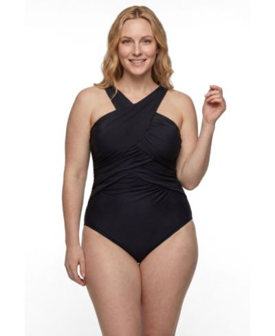 Женский слитный купальник Swimsuits for All High Neck Wrap