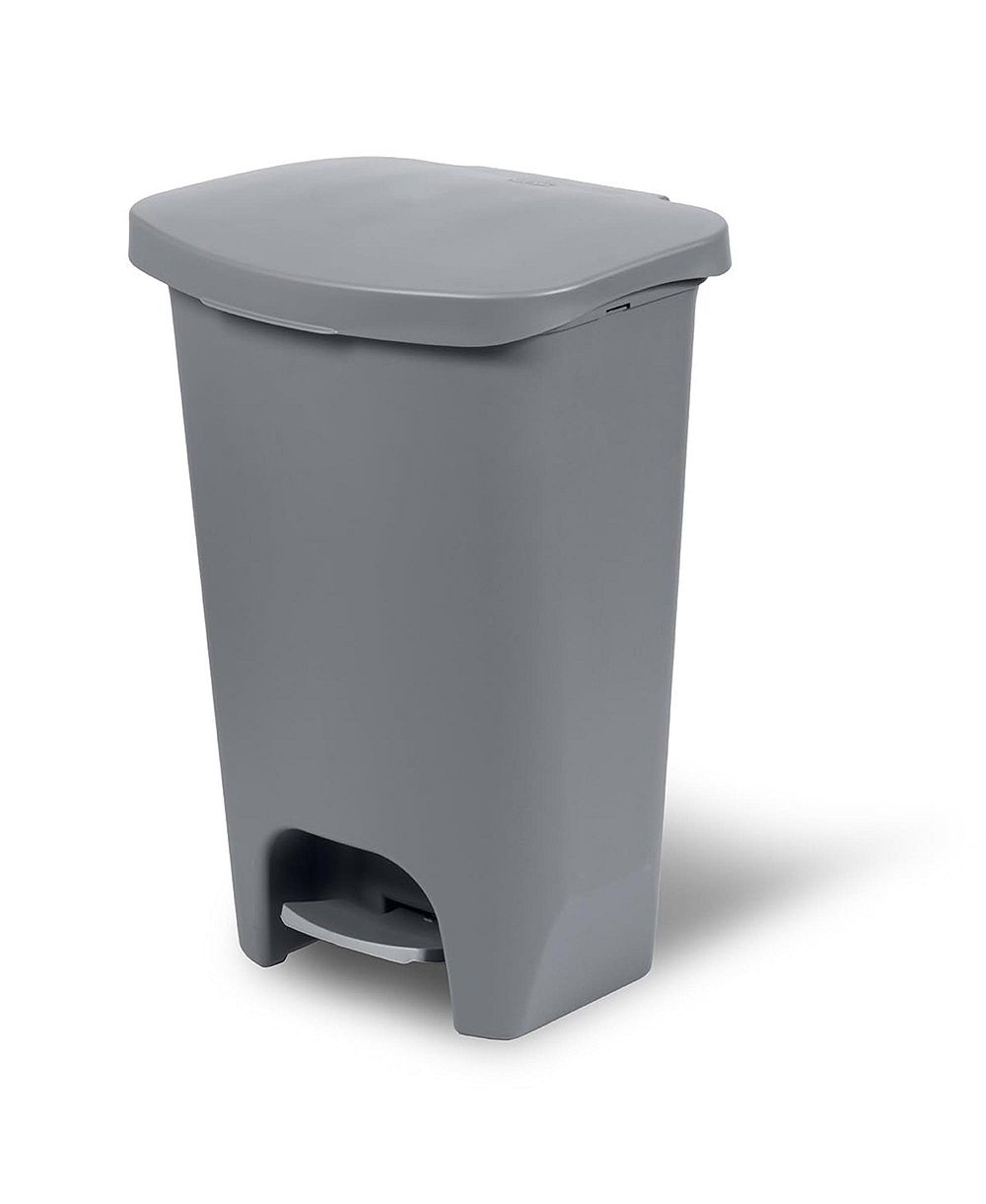 Glad Kitchen Trash Can with Lid, Foot Pedal and Garbage Bag Rings, 13 Gal