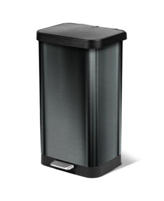 Мусорное ведро Glad с мягким закрытием и защитой от запаха, 20 Gallon, Pewter