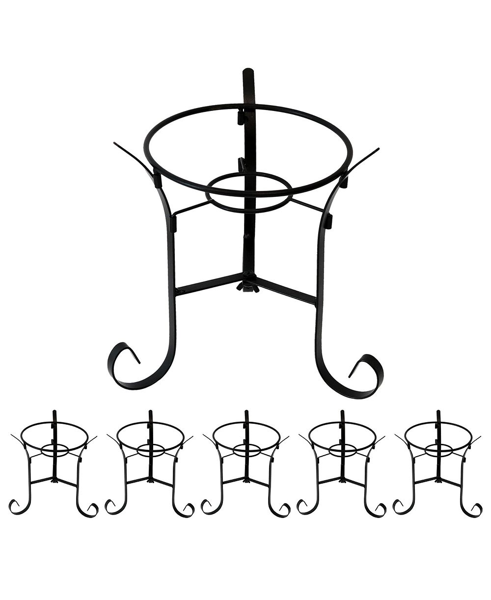 Sunnydaze Decor Indoor/Outdoor Decorative Steel Scroll Gazing Ball Stand for 10" or 12" Outdoor Garden Gazing Globes - 9" H