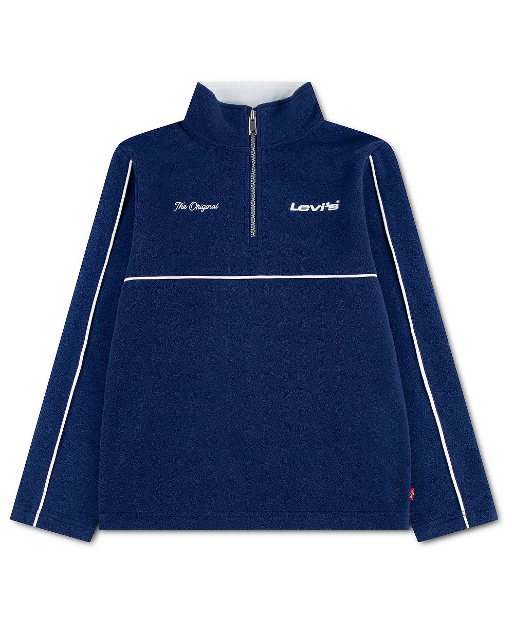 Levi's Boys' 8-20 Pop Color Quarter-Zip Long-Sleeve Sweatshirt