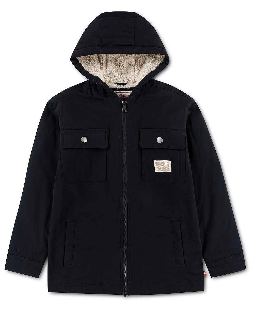 Levi's Boys' 8-20 Sherpa-Lined Hooded Jacket