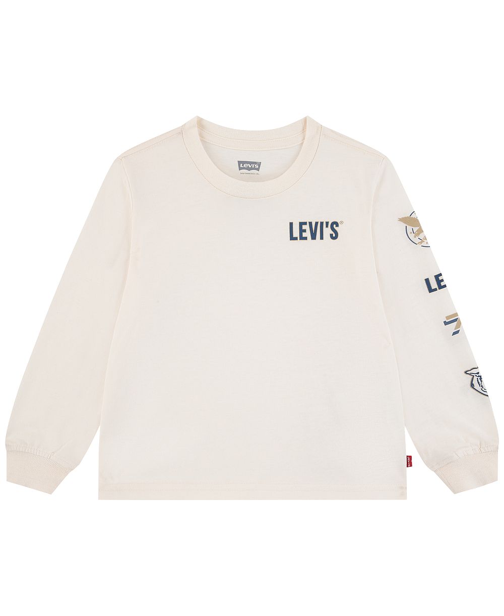 Levi's футболка с длинным рукавом для мальчиков 2T-7 Collegiate Icons