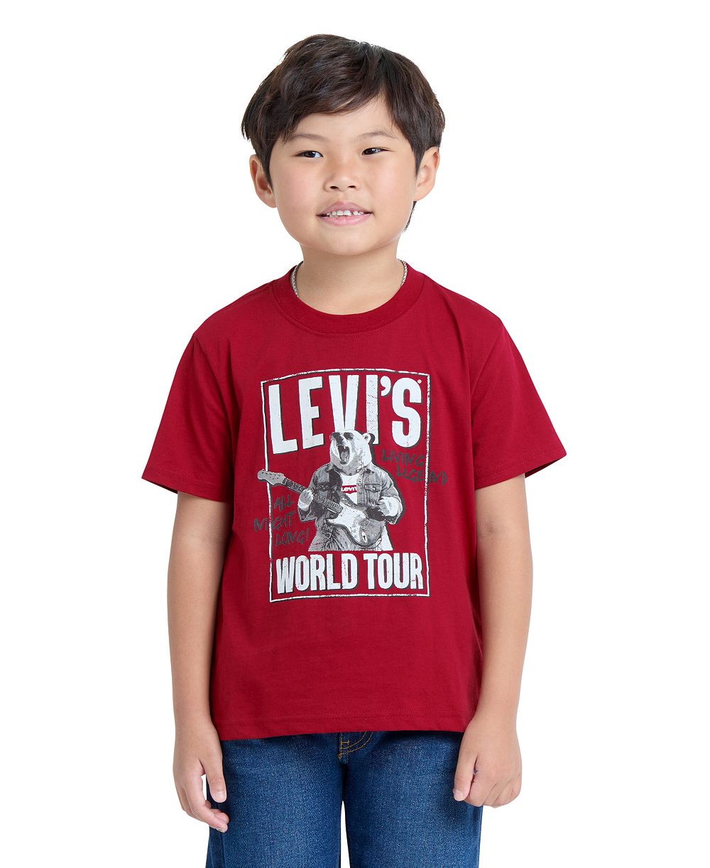 Детская футболка Levi's с принтом «Полярный медведь» для мальчиков 4-20 лет