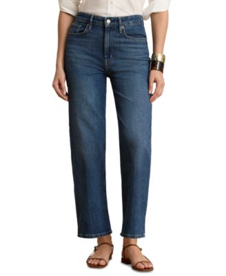 Женские джинсы Lauren Ralph Lauren Petite High-Rise Relaxed-Fit Straight-Leg