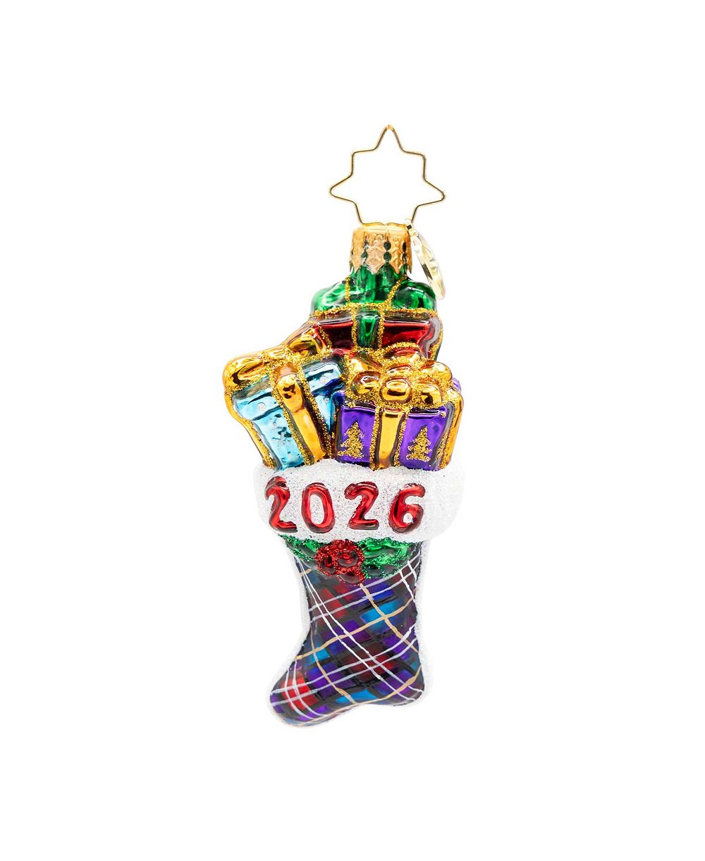 Christopher Radko 3" праздничный орнамент 2026 Stacked Holiday Joy Gem