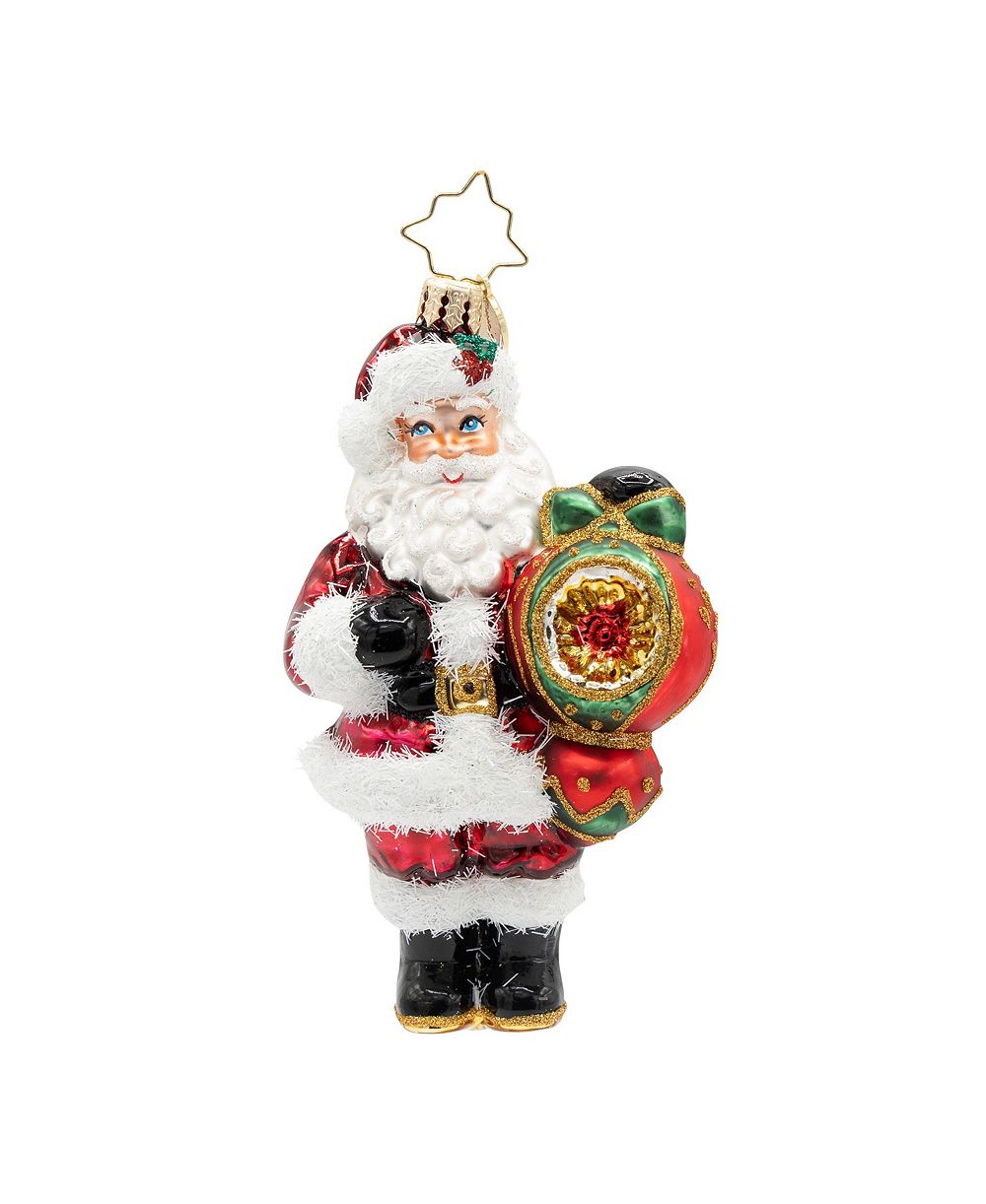 Christopher Radko новогодняя игрушка Santa Ornament 4,25"