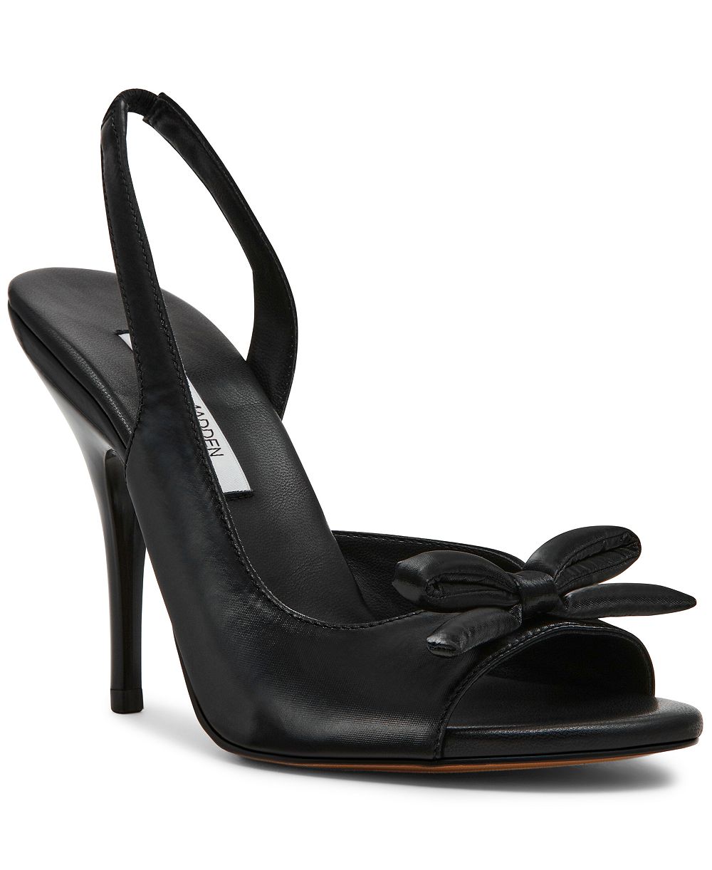 Steve Madden Women's Flounce Slingback Peep-Toe Bow Pumps