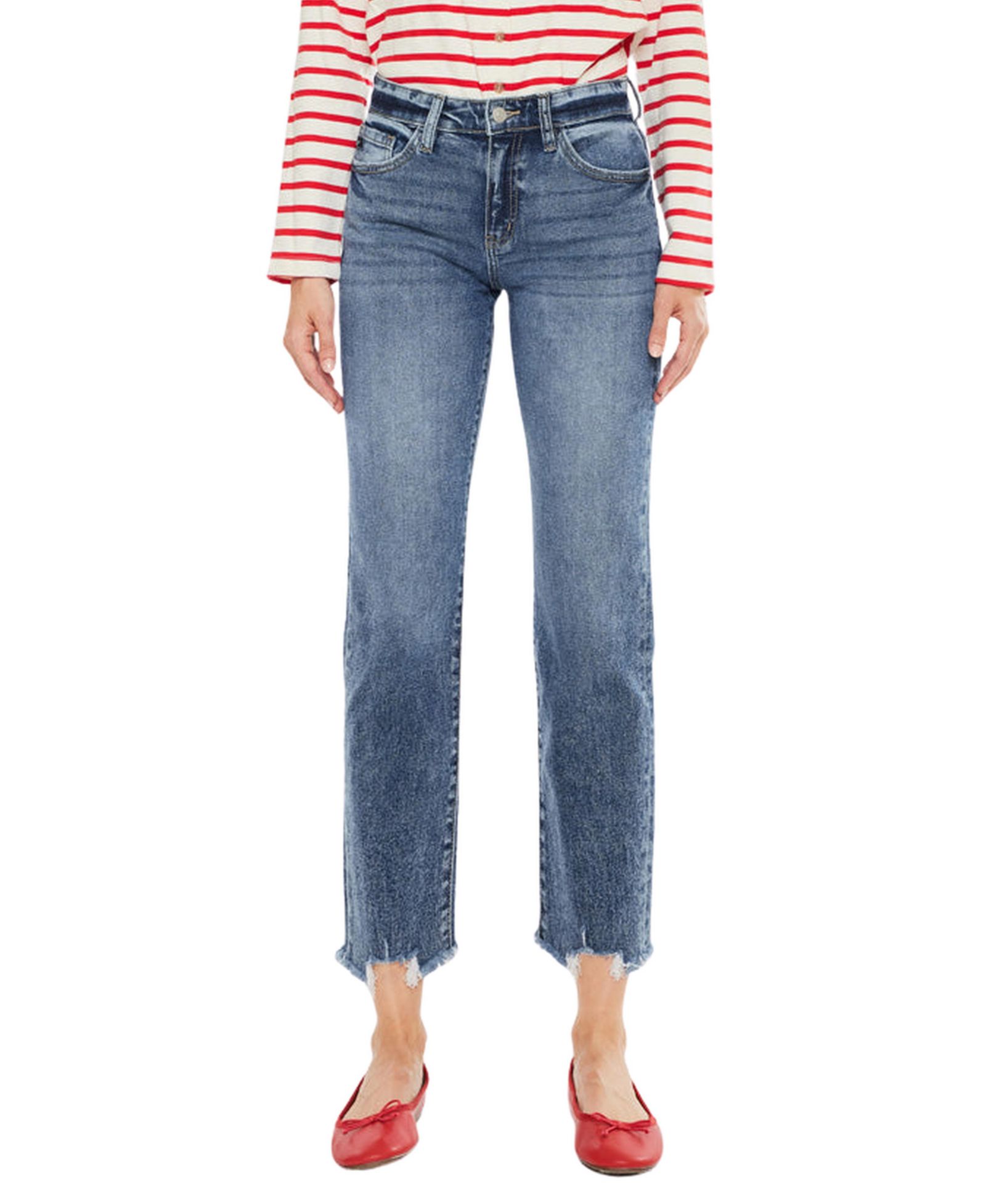 KanCan Essential Women's Kathrine High Rise Slim Straight Jeans