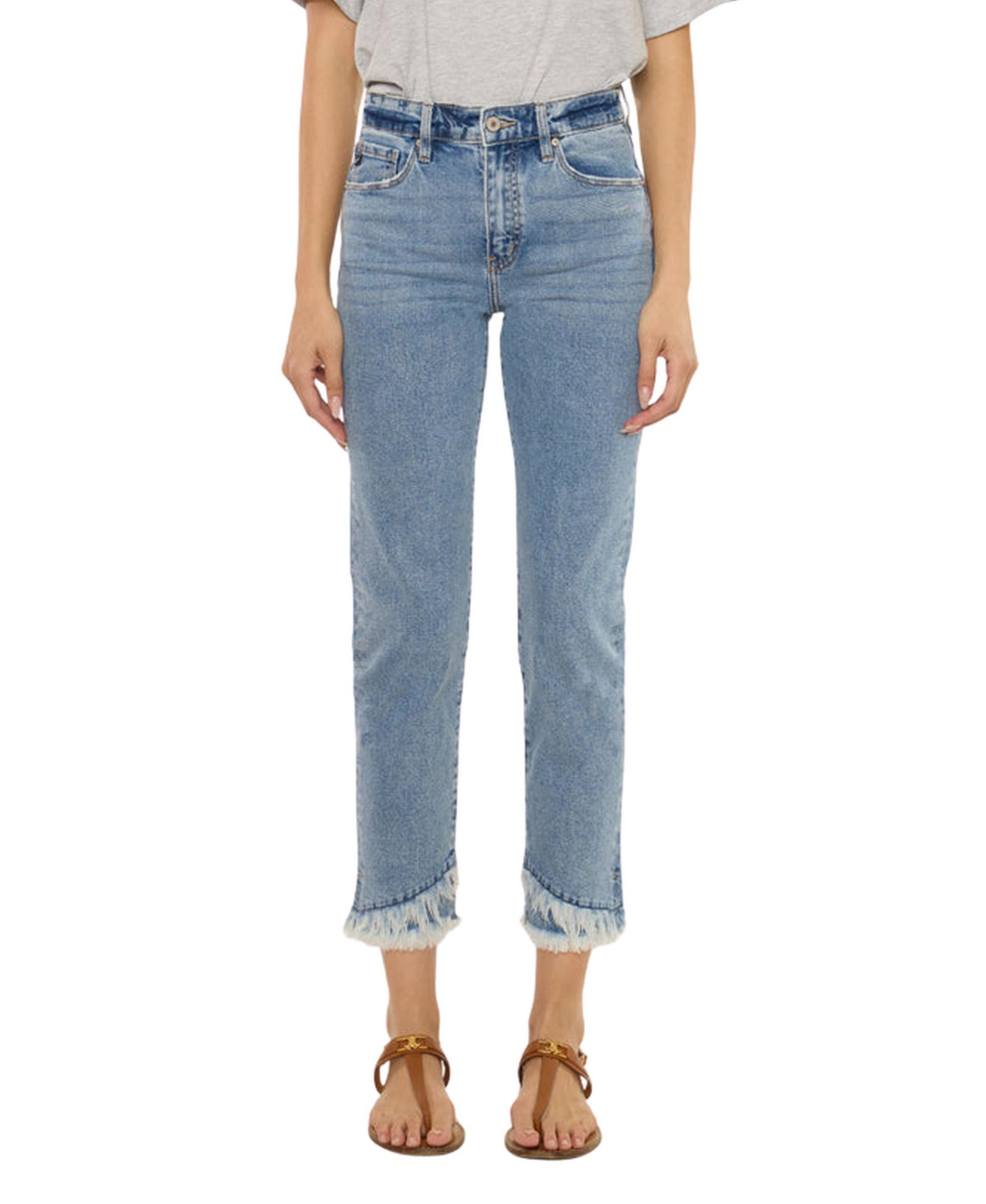 KanCan Essential Women's Clover High Rise Straight Jeans