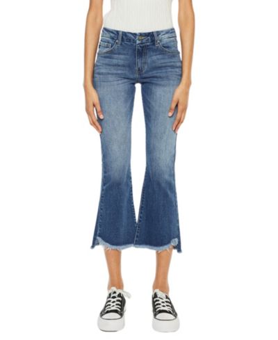 Женские джинсы KanCan Aida Mid Rise Cropped Flare