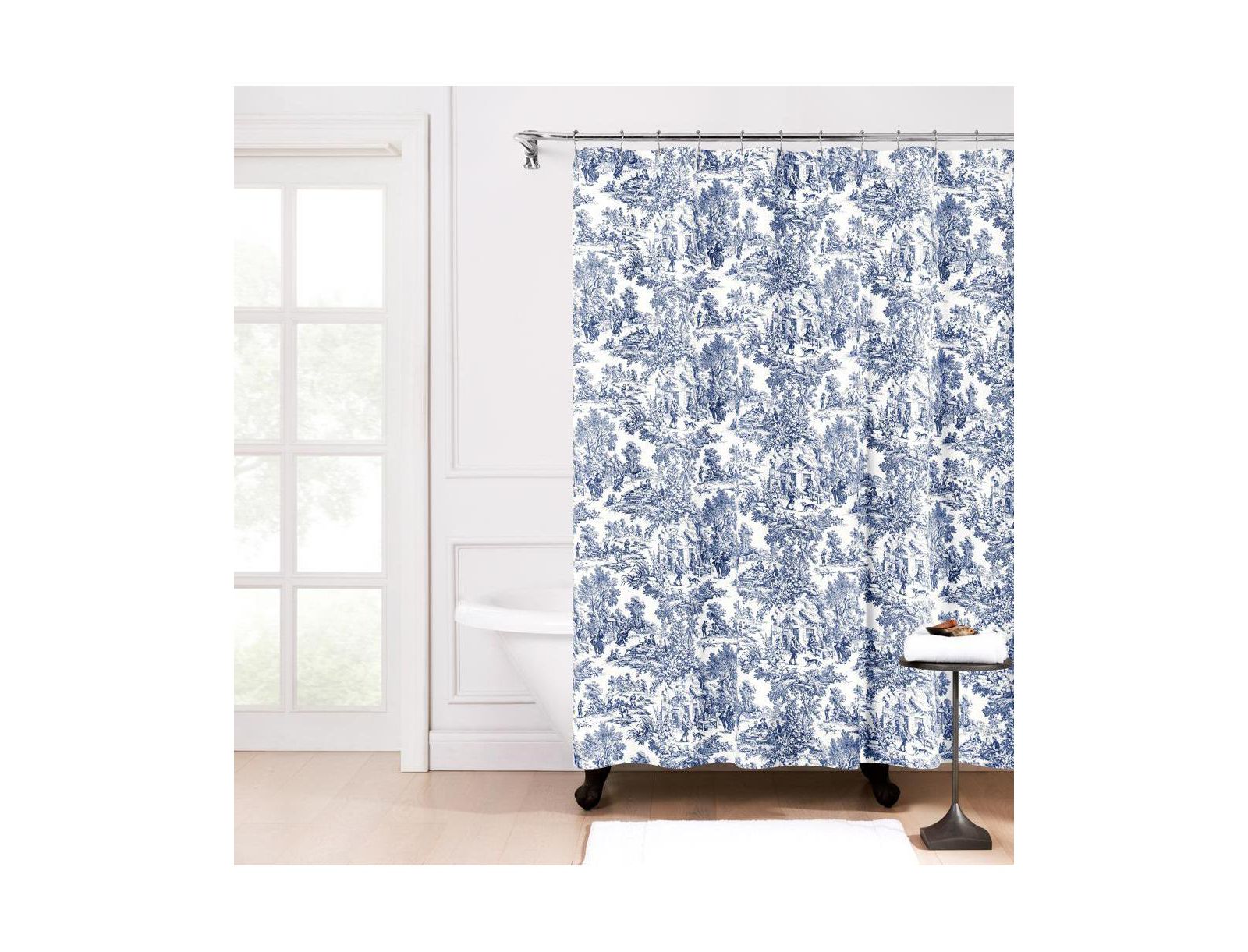 Водонепроницаемая штора для ванной Ellis Curtain Victoria Park Toile с узором