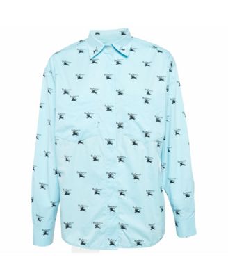 Б/у рубашка Burberry Women's Logo Print Cotton Oversized