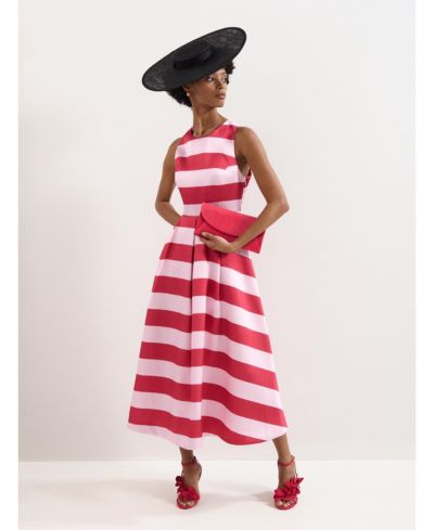 Женское миди-платье Phase Eight Kiria Stripe Satin