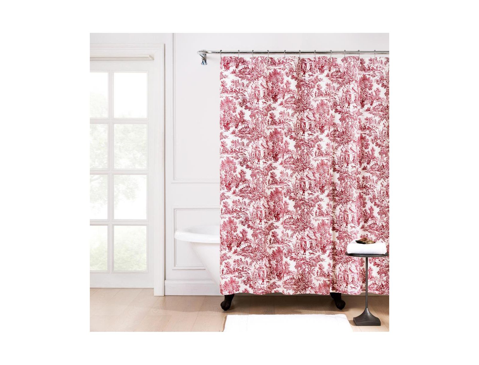 Ellis Curtain Victoria Park Toile Precise Patterned High Quality Waterproof Bathroom Shower Curtain