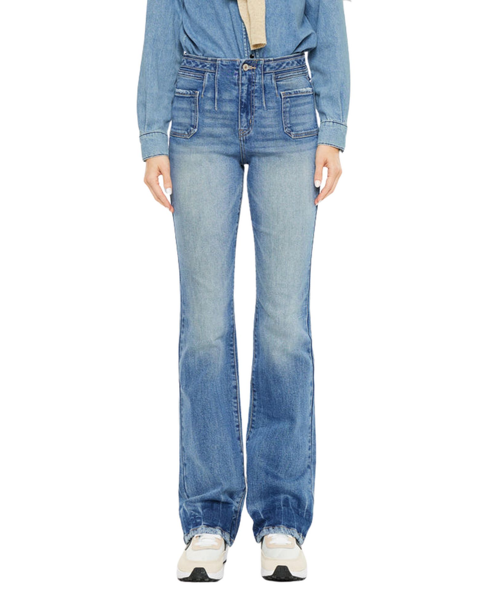 KanCan Women's Denicee High Rise Bootcut Jeans