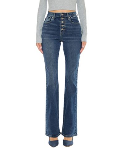 KanCan Women's Zina High Rise Vintage Bootcut Jeans