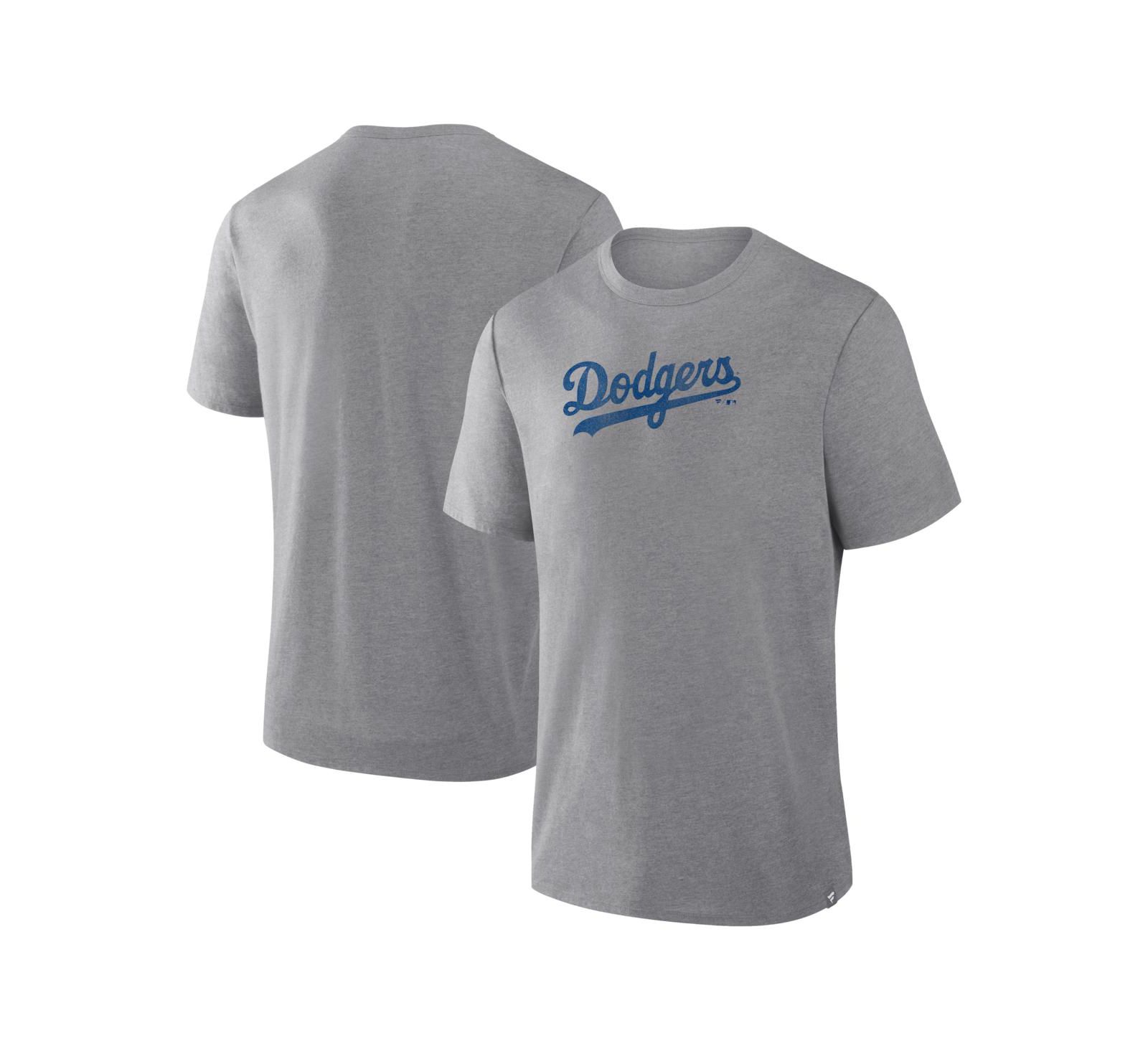 Fanatics мужская футболка Heather Gray Los Angeles Dodgers Play Tribute Tri-Blend