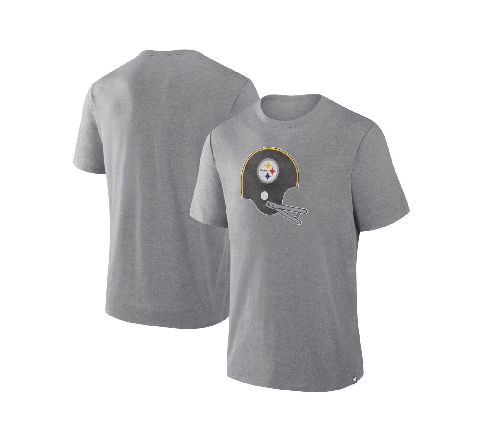 Fanatics Мужская винтажная футболка Pittsburgh Steelers Tri-Blend