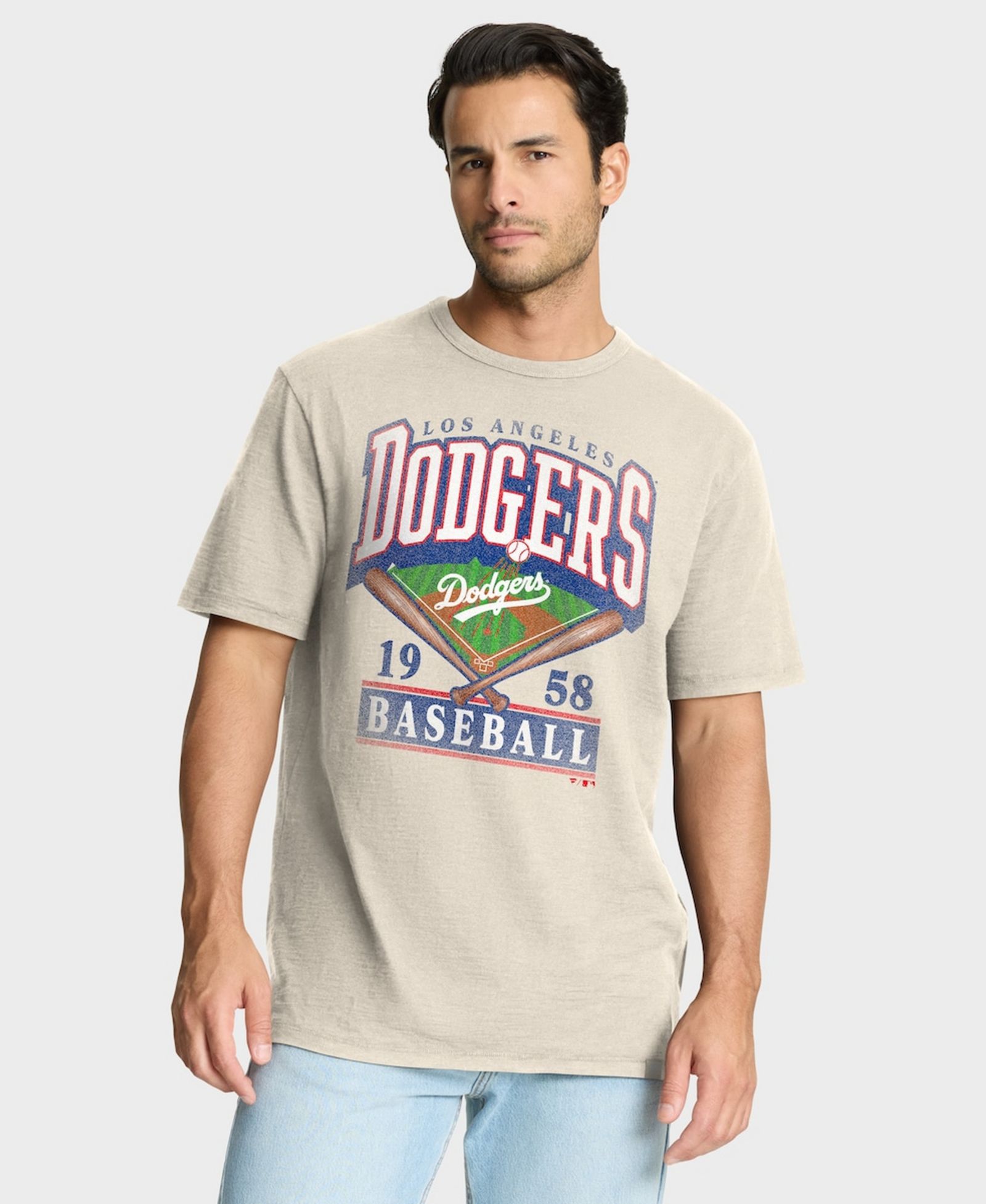 Мужская футболка Fanatics Tan Los Angeles Dodgers Stadium Slub