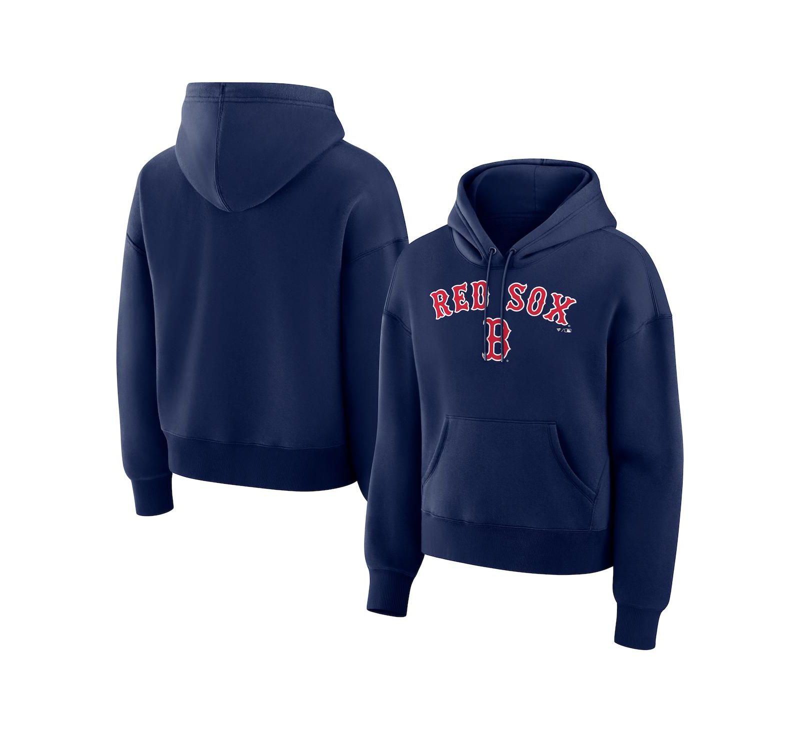 Женское худи Fanatics Women's Navy Boston Red Sox Lockup Legacy Fleece