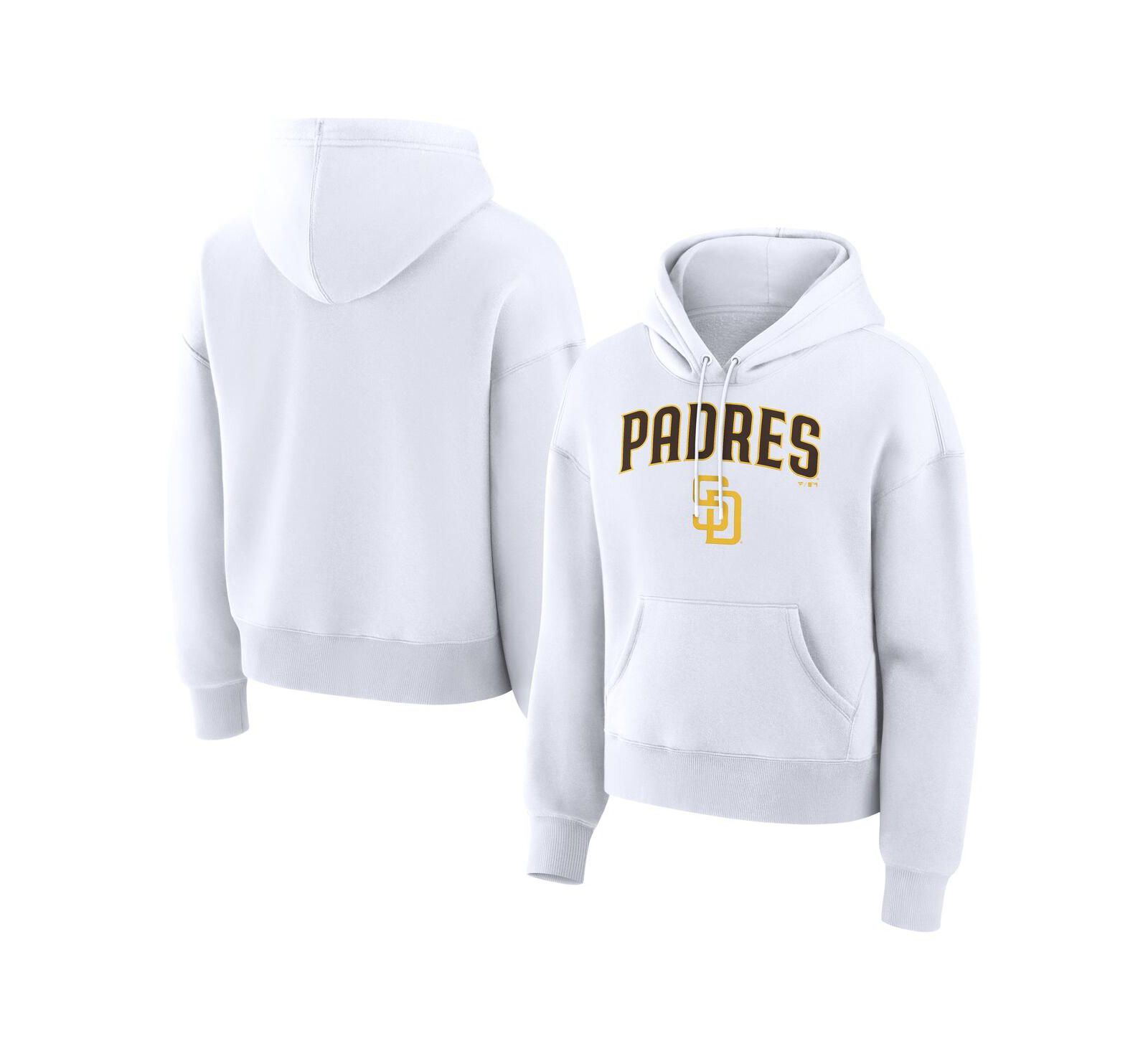 Женское флисовое худи Fanatics San Diego Padres White Lockup Legacy