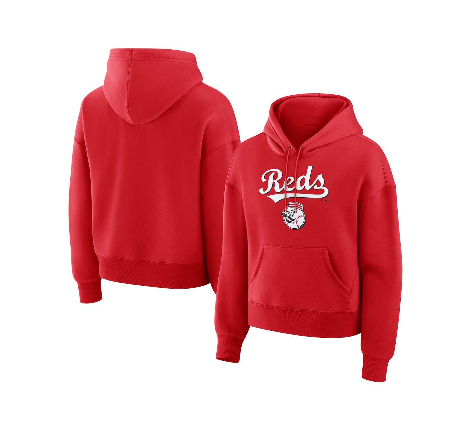 Женский худи Fanatics Red Cincinnati Reds Lockup Legacy Fleece