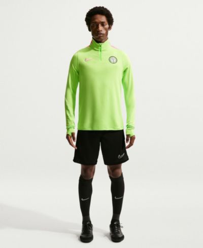 Мужской тренировочный топ Nike Green Nigeria National Team 2026 Strike Dri-FIT Quarter-Zip Drill