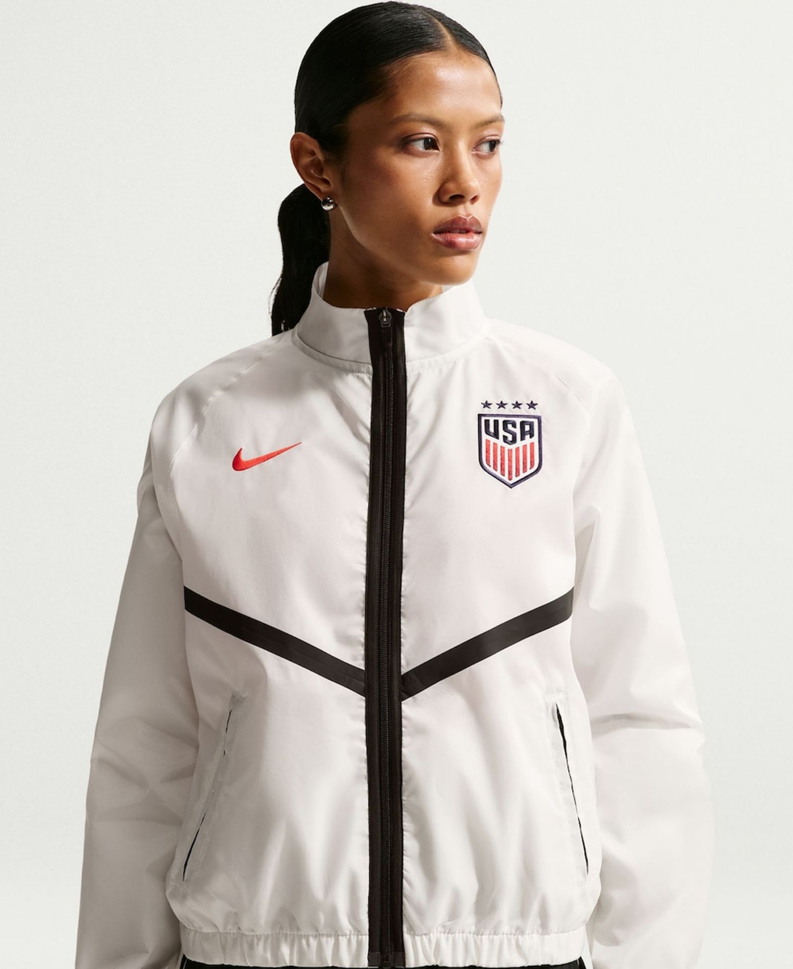 Nike Women's White USMNT 2026 Anthem Dri-FIT Full-Zip Jacket