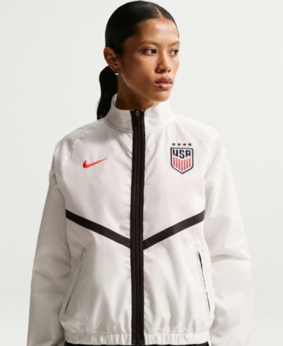 Nike Women's White USMNT 2026 Anthem Dri-FIT Full-Zip Jacket