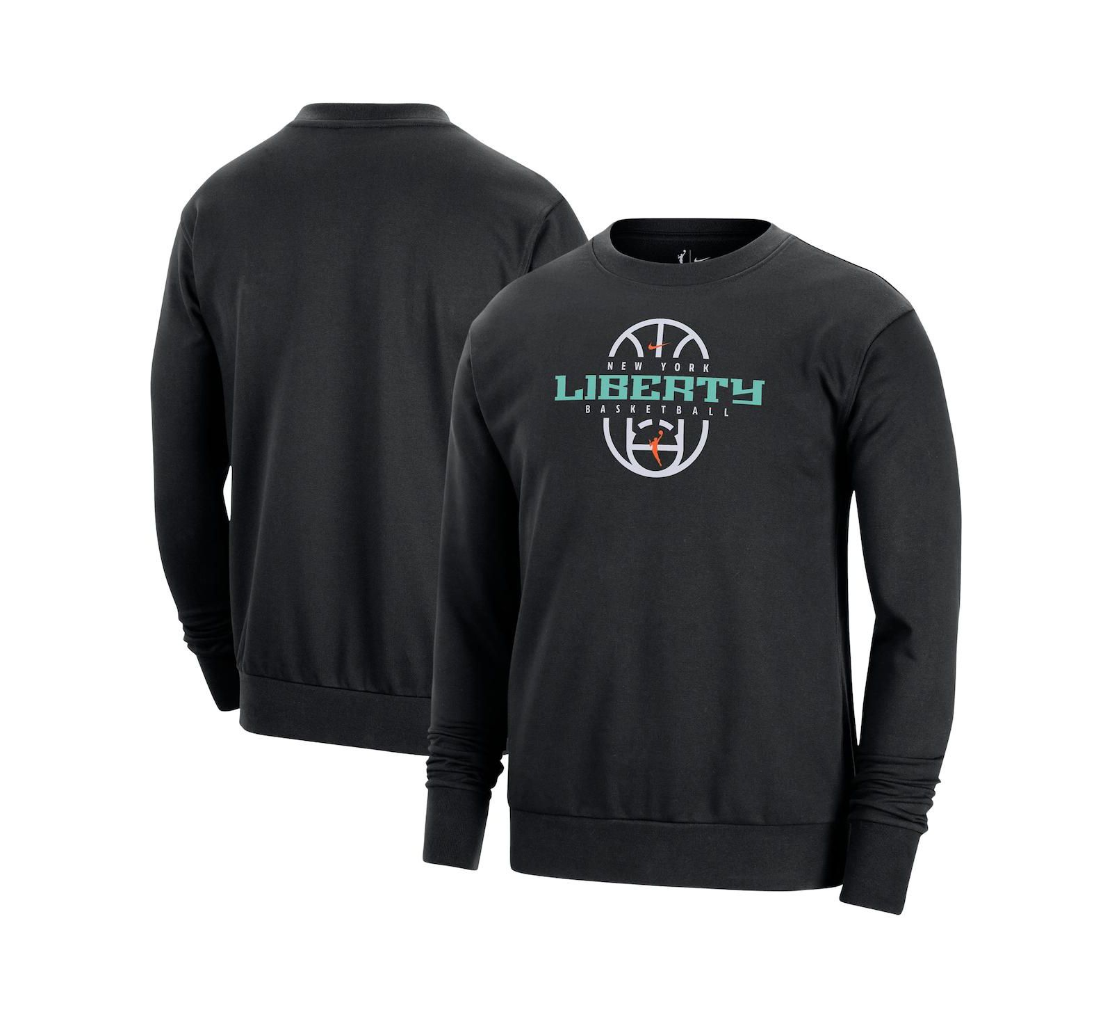 Свитшот Nike Men's and Women's Black New York Liberty 2026 On-Court Practice Dri-FIT
