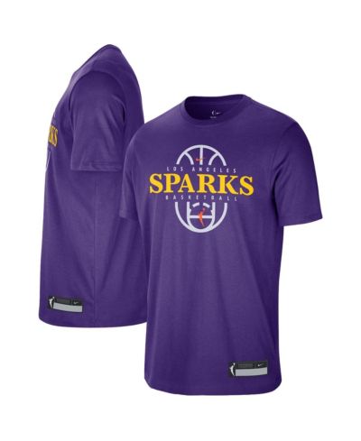 Мужская и женская тренировочная футболка Nike Los Angeles Sparks 2026 On-Court Authentic, фиолетовая