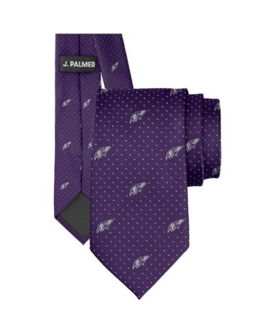 J. Palmer мужской галстук Baltimore Ravens Game Day в горошек