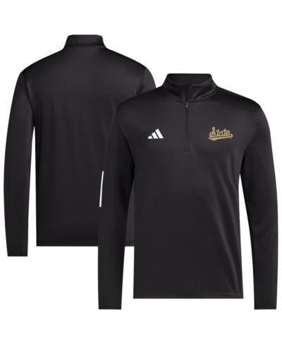Гольф-куртка adidas Men's Black Mississippi State Bulldogs Half-Zip