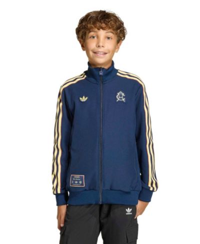 Спортивный флисовый костюм adidas Big Boys and Girls Navy Club America Terrace Icons Full-Zip Track Top