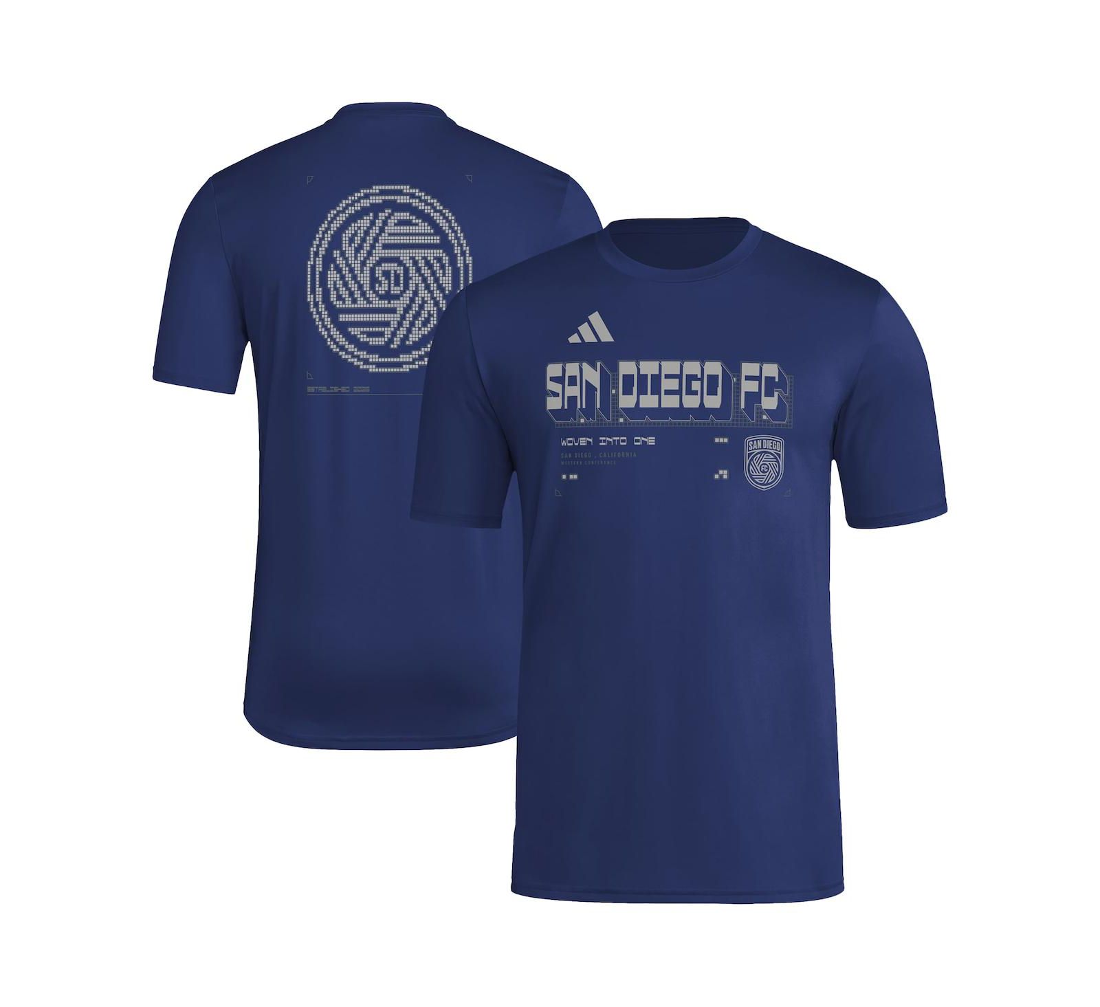 Adidas Men's Navy San Diego FC 2026 Anthem AEROREADY Pregame T-Shirt