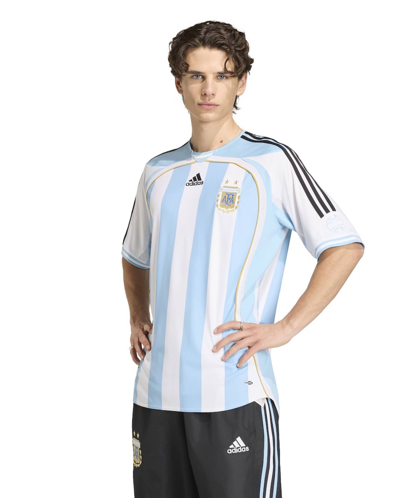 adidas Мужская домашняя джерси сборной Аргентины 2006, белая