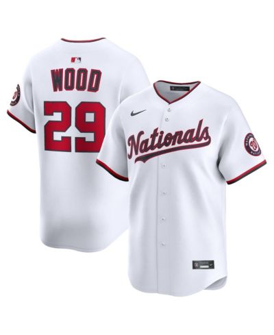 Nike Men's James Wood White Washington Nationals Home Limited Player Jersey