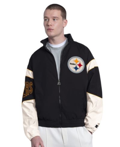 Starter Мужская куртка на молнии Pittsburgh Steelers Black