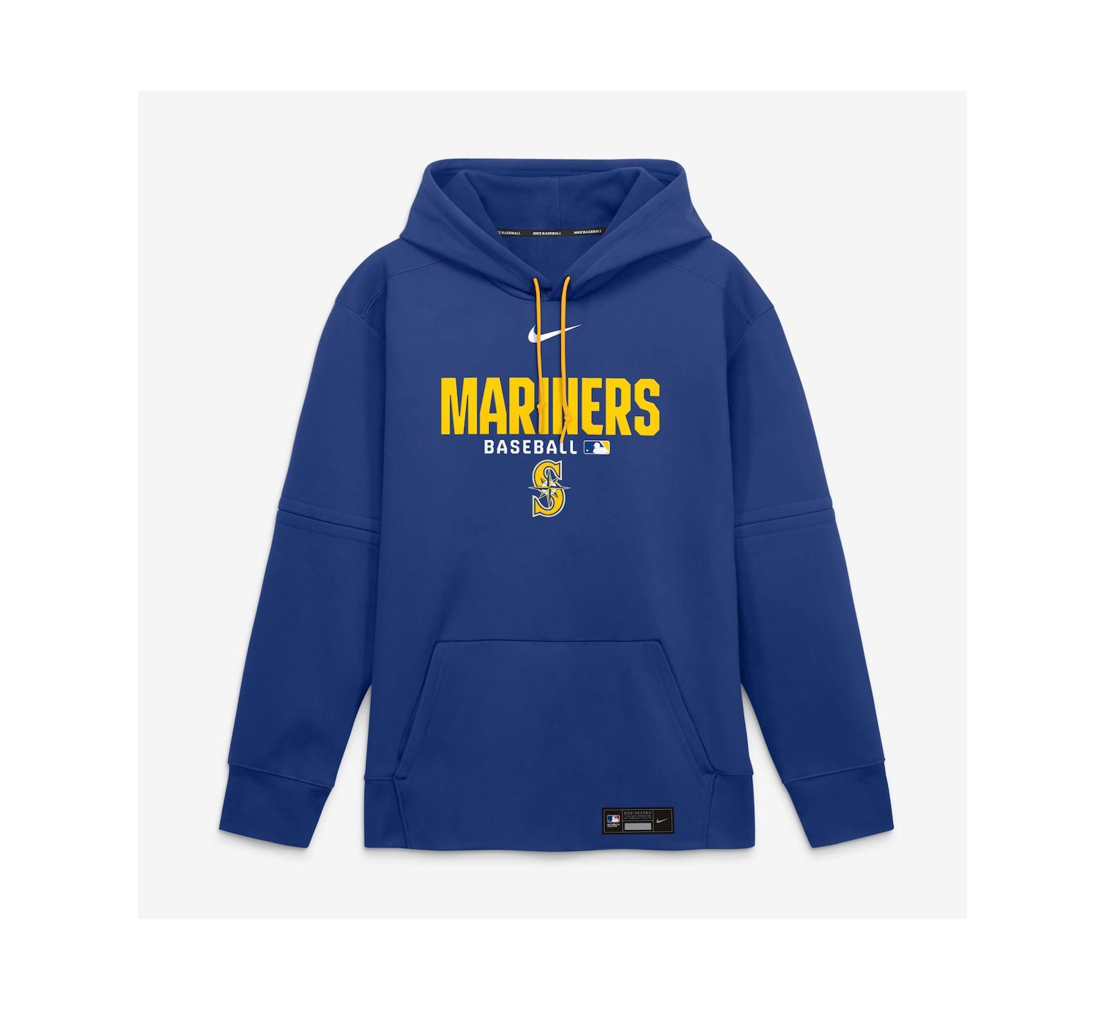 Nike Men's Royal Seattle Mariners Authentic Collection Therma-FIT Hoodie