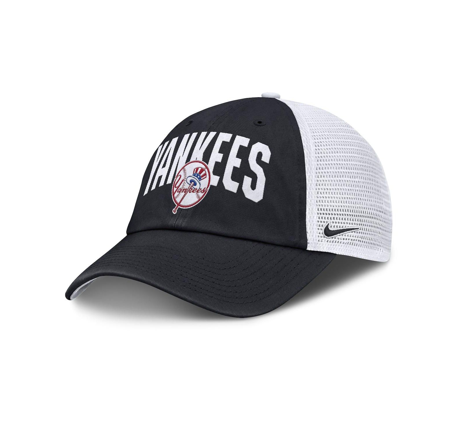 Nike Men's Navy New York Yankees Primetime Club Adjustable Trucker Hat