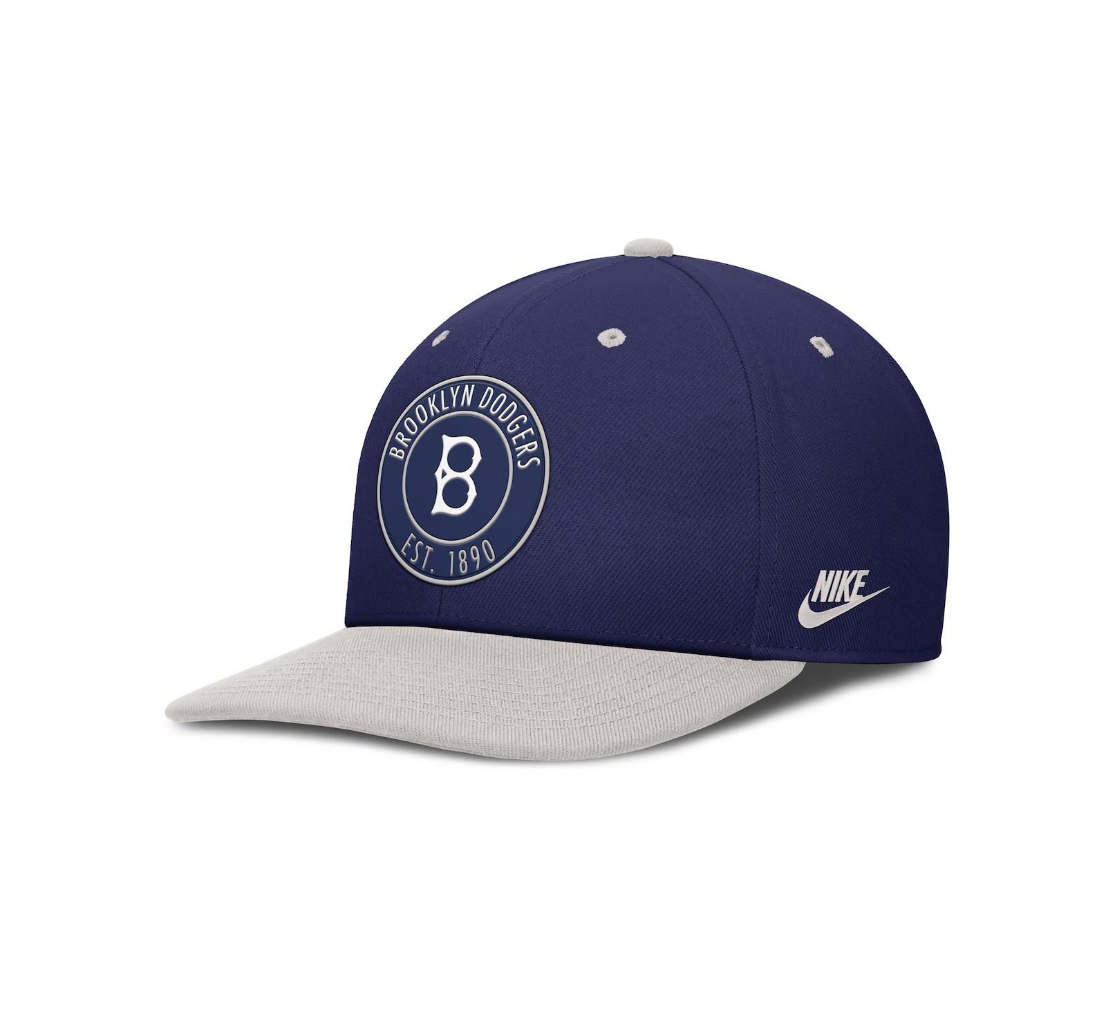Nike кепка Brooklyn Dodgers Pro Dri-FIT snapback мужская navy/silver
