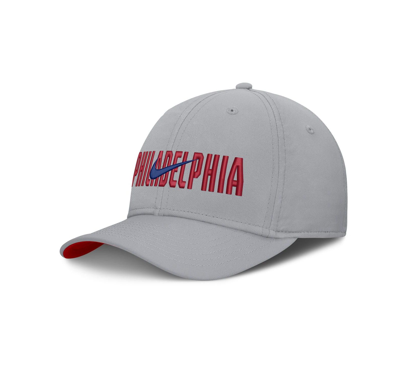 Nike Men's Gray Philadelphia Phillies Primetime Rise Dri-FIT Flex Hat