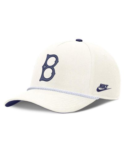 Кепка Nike Men's Cream Brooklyn Dodgers Cooperstown Collection Rise Adjustable