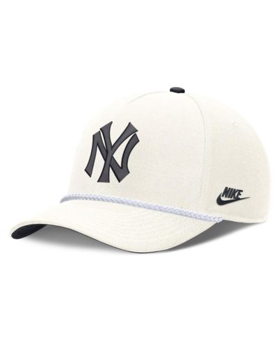 Nike Men's Cream New York Yankees Cooperstown Rise Adjustable Hat