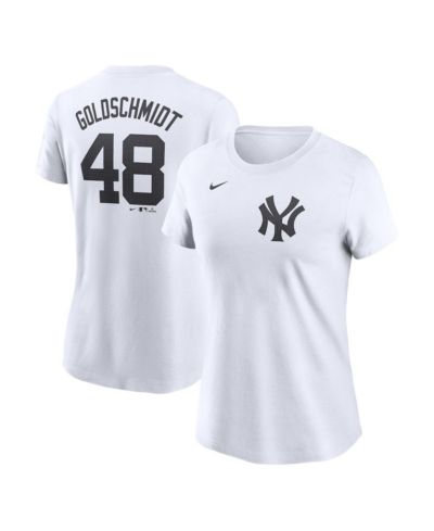 Nike Женская футболка Paul Goldschmidt White New York Yankees Cooperstown Collection Fuse Name & Number
