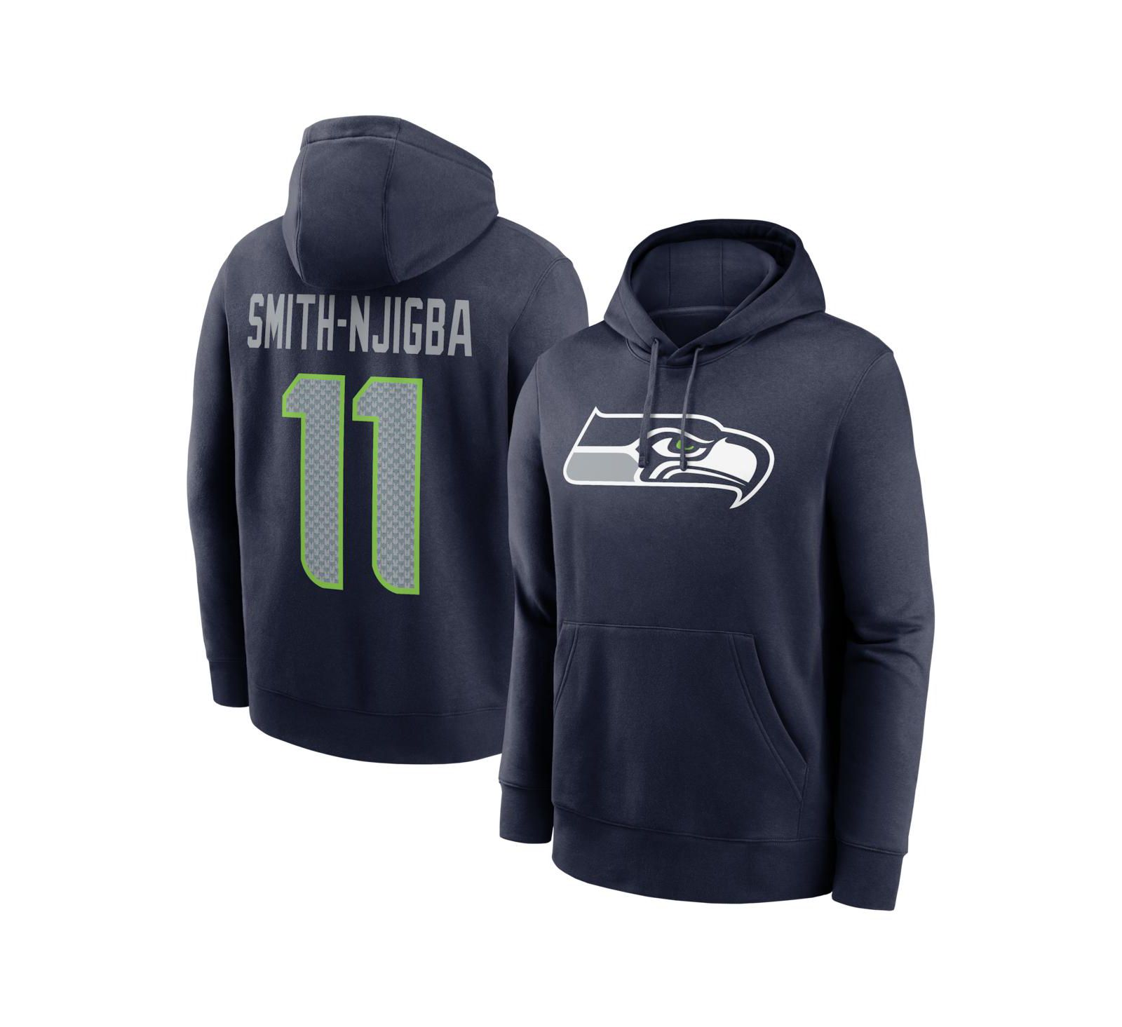 Nike Men's Jaxon Smith-Njigba College Navy Seattle Seahawks Name & Number Hoodie